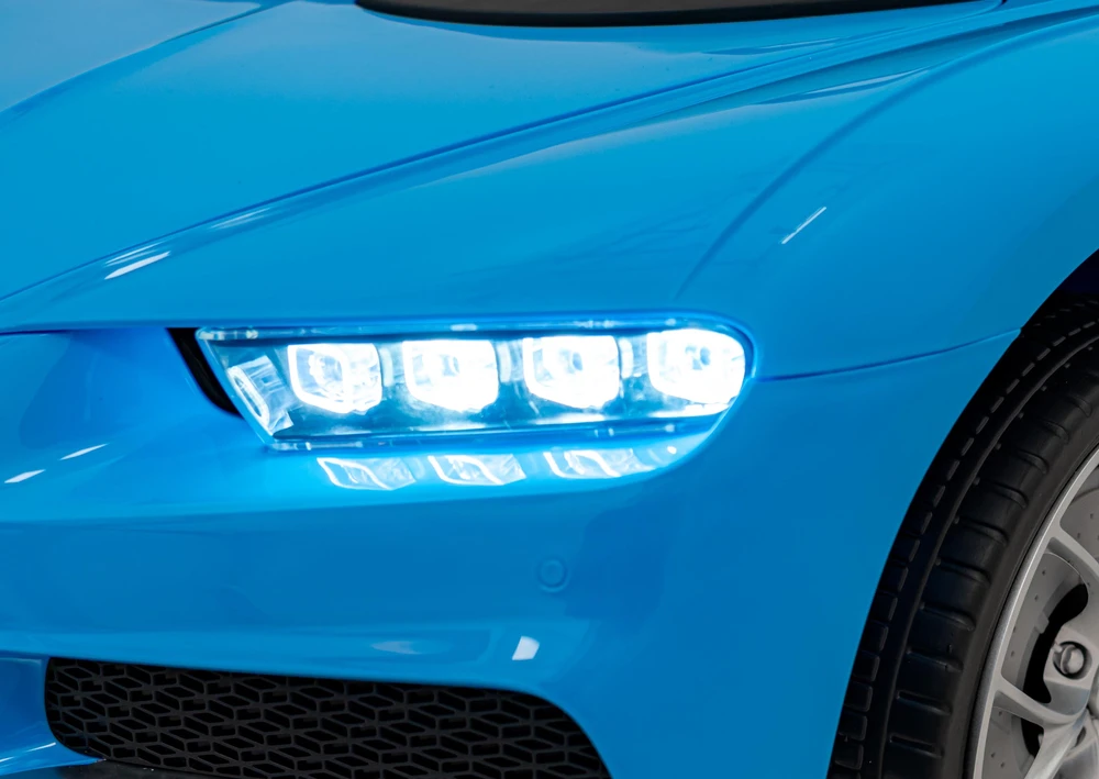 Ramiz Mėlyna Elektromobilis Bugatti Chiron, Mėlyna