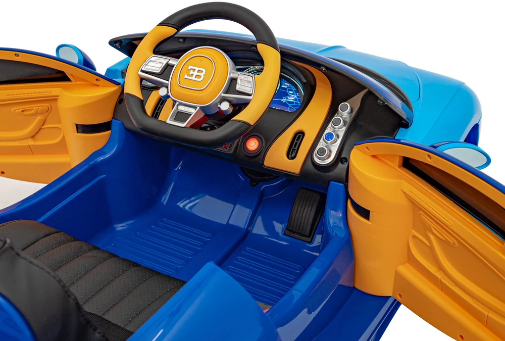 Ramiz Mėlyna Elektromobilis Bugatti Chiron, Mėlyna