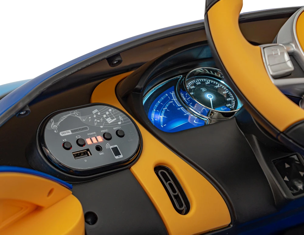Ramiz Mėlyna Elektromobilis Bugatti Chiron, Mėlyna