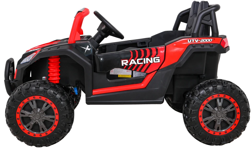 Ramiz Elektromobilis Buggy UTV Racing 4x4 raudonas, vienvietis