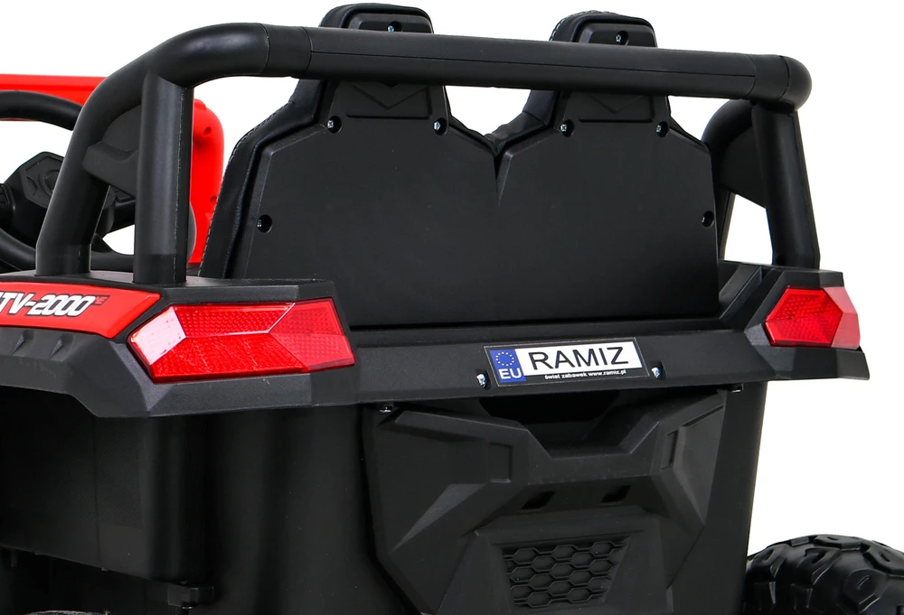 Ramiz Elektromobilis Buggy UTV Racing 4x4 raudonas, vienvietis