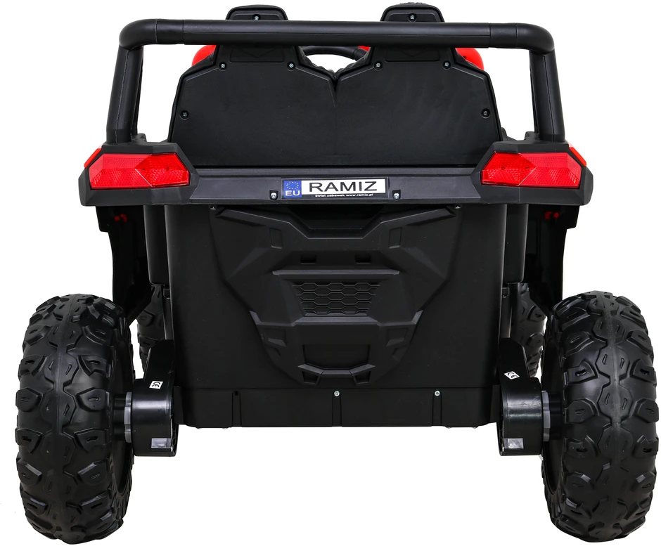Ramiz Elektromobilis Buggy UTV Racing 4x4 raudonas, vienvietis