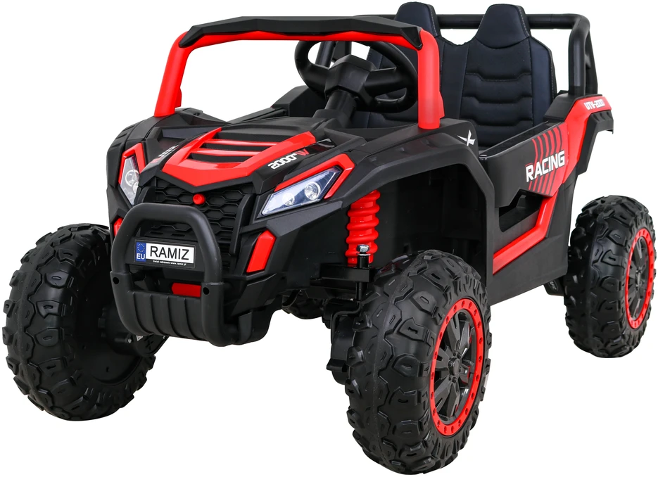 Ramiz Elektromobilis Buggy UTV Racing 4x4 raudonas, vienvietis