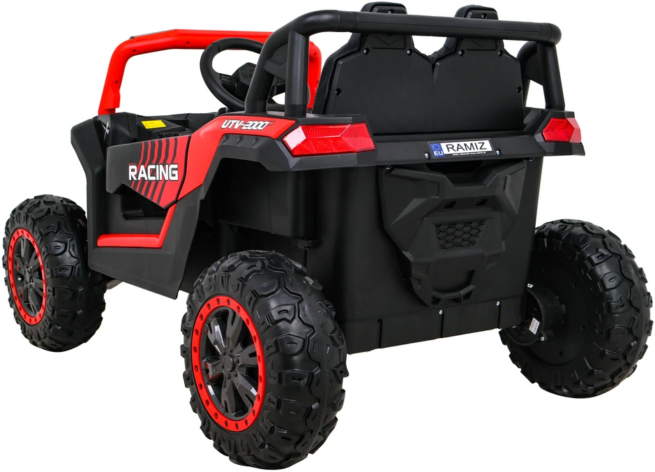 Ramiz Elektromobilis Buggy UTV Racing 4x4 raudonas, vienvietis