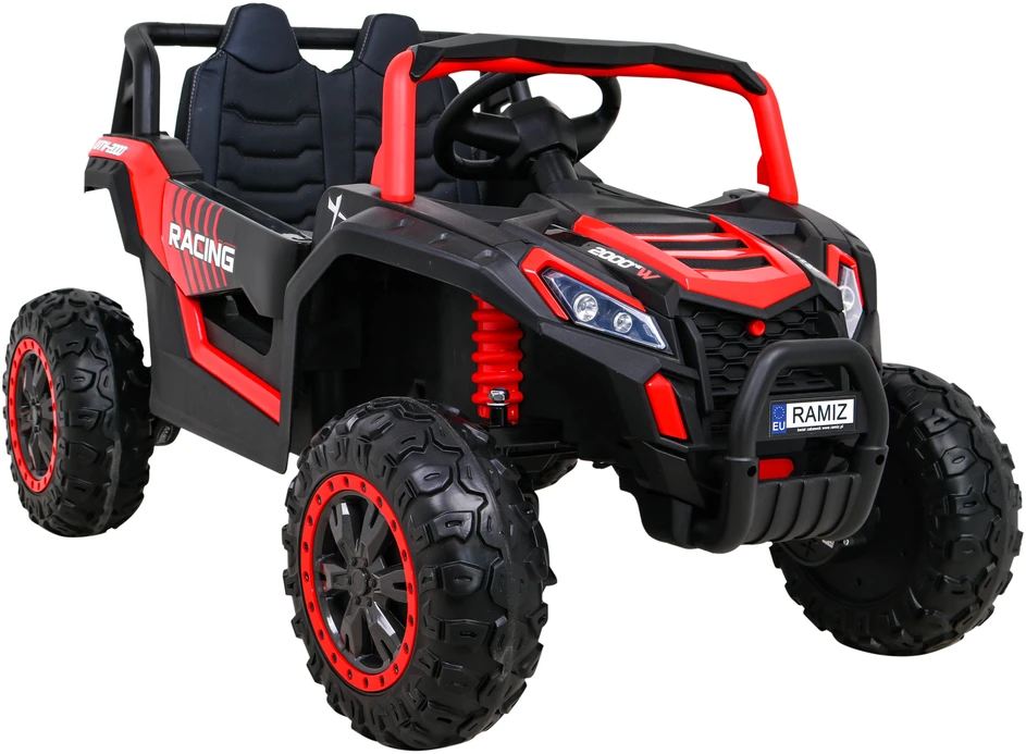 Ramiz Elektromobilis Buggy UTV Racing 4x4 raudonas, vienvietis