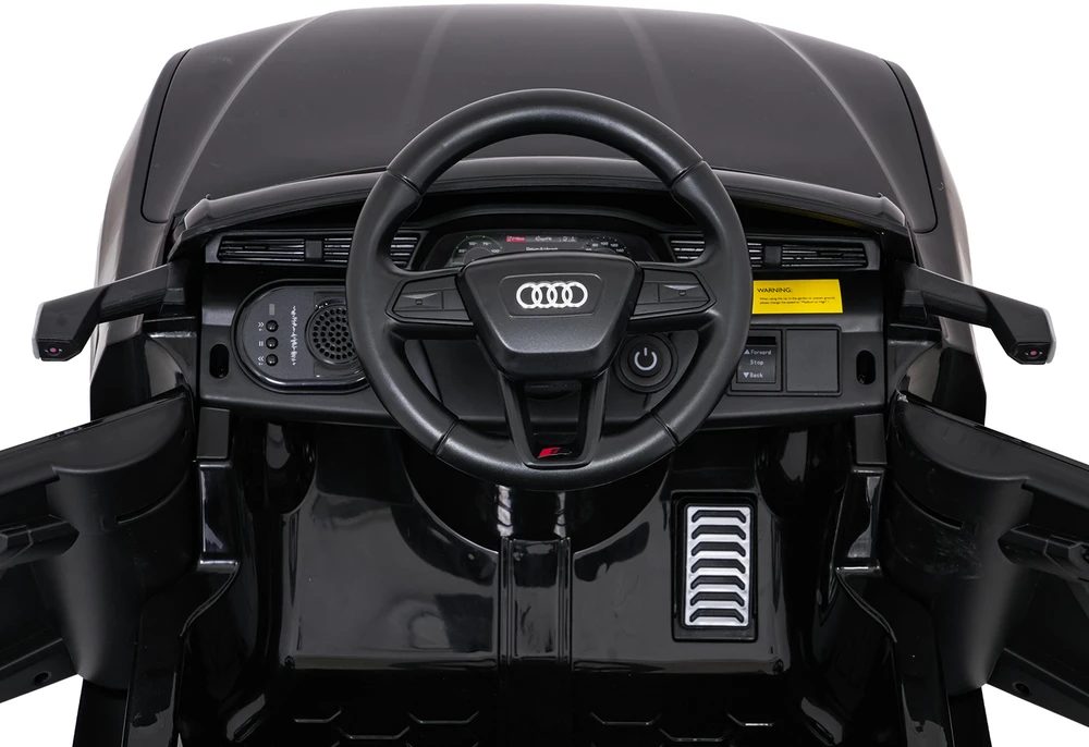 Vaikiškas elektrinis Audi SQ8 juodas SUV automobilis