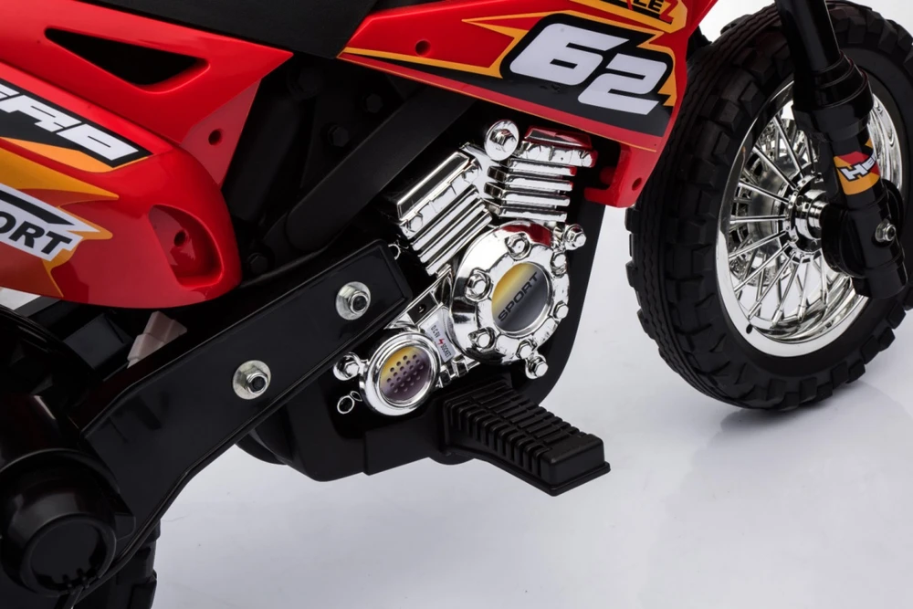 Ramiz Elektrinis motociklas Cross bike, Raudona