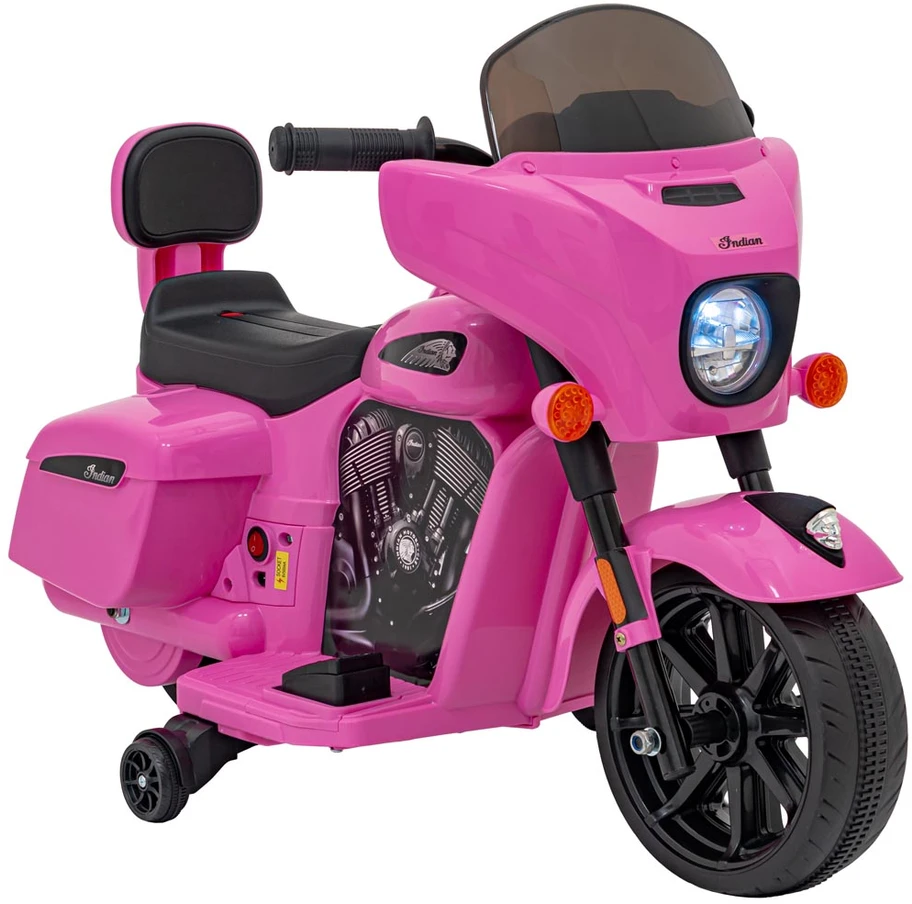 Pink Rožinė Elektrinis motociklas Chopper INDIAN, Rožinė