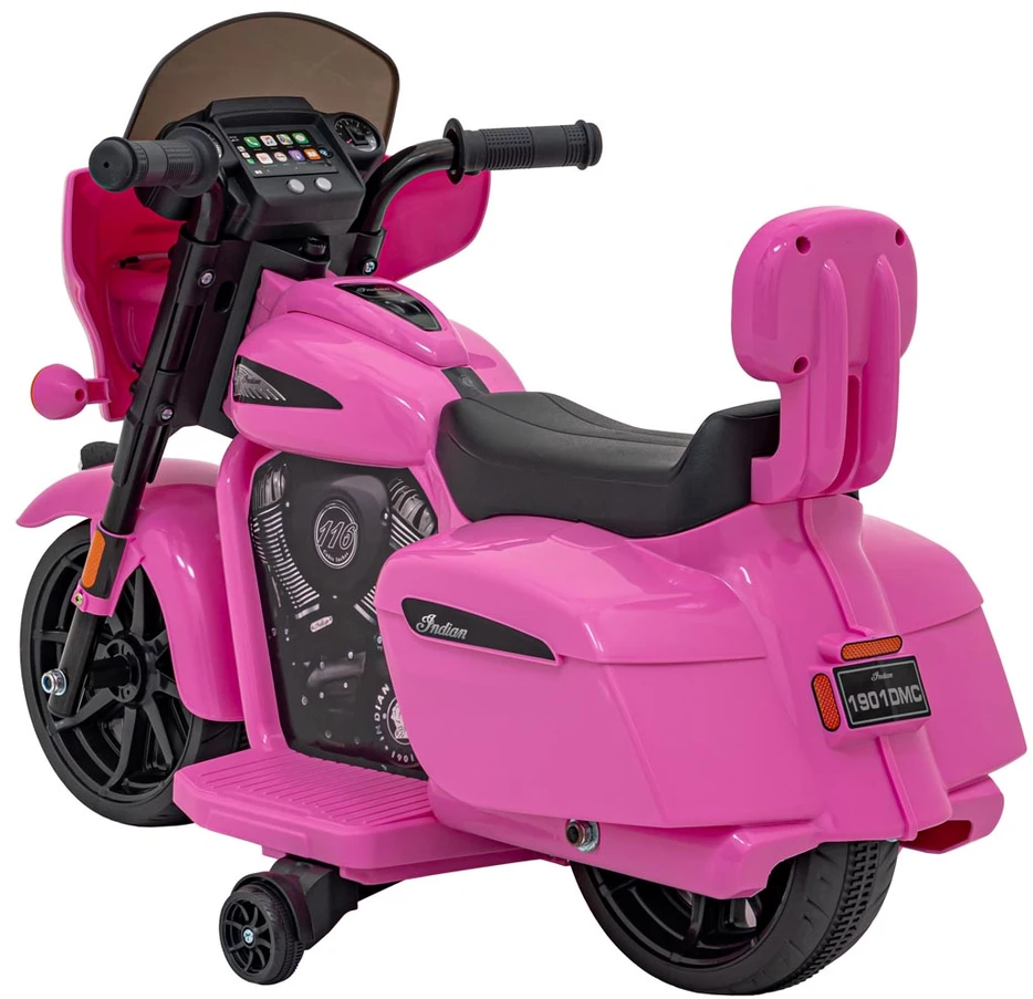 Pink Rožinė Elektrinis motociklas Chopper INDIAN, Rožinė