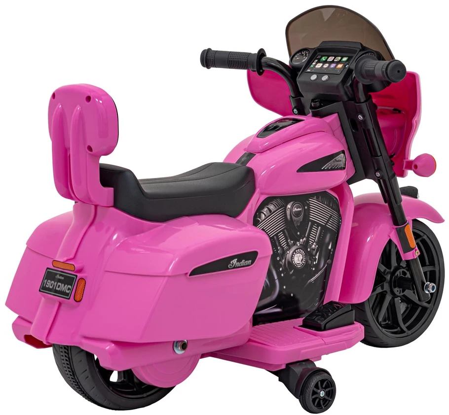 Pink Rožinė Elektrinis motociklas Chopper INDIAN, Rožinė