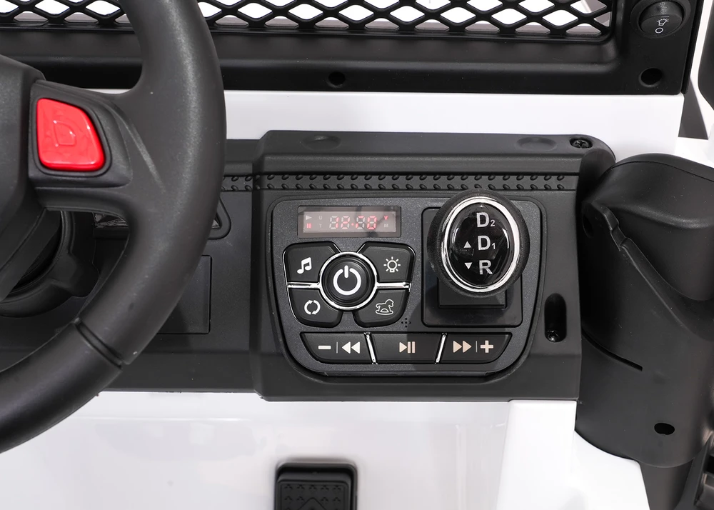 Lean Cars Vaikiškas elektrinis Jeep BEAST 4x4 su LED šviesomis ir saugos mygtuku, nuo 3 metų, juodas