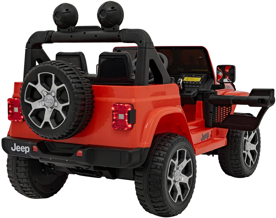 Vaikiškas elektrinis Jeep Wrangler Rubicon 12V su LED šviesomis ir muzika