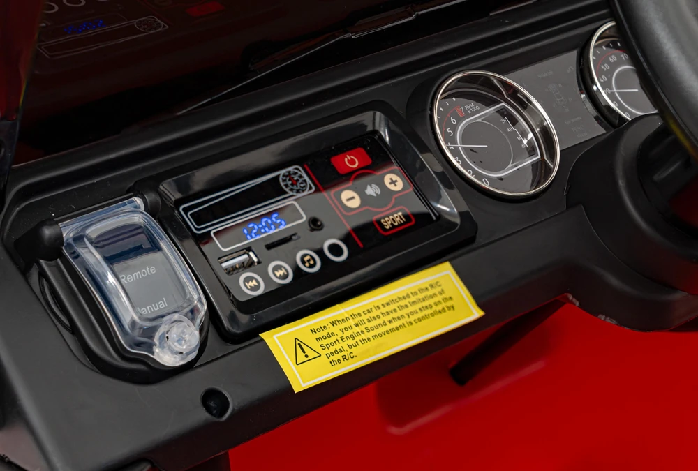 Vaikiškas elektrinis Jeep Wrangler Rubicon 12V su LED šviesomis ir muzika