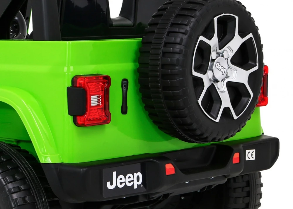 Ramiz Elektromobilis Jeep Wrangler Rubicon, Žalias