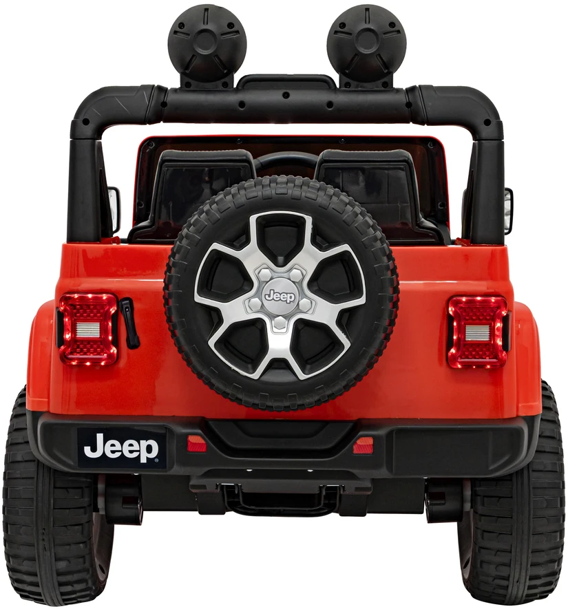 Vaikiškas elektrinis Jeep Wrangler Rubicon 12V su LED šviesomis ir muzika