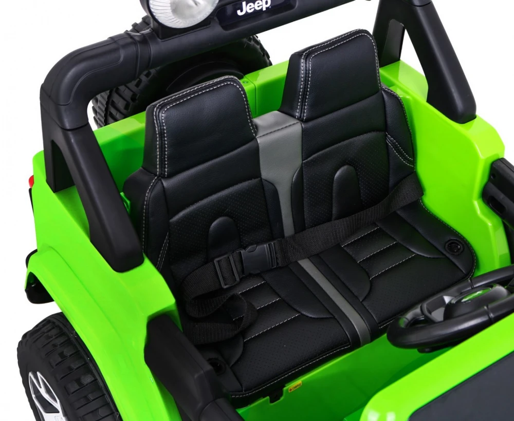 Ramiz Elektromobilis Jeep Wrangler Rubicon, Žalias