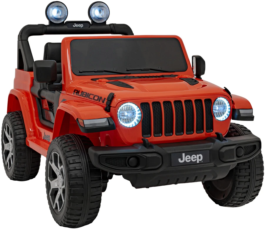 Vaikiškas elektrinis Jeep Wrangler Rubicon 12V su LED šviesomis ir muzika