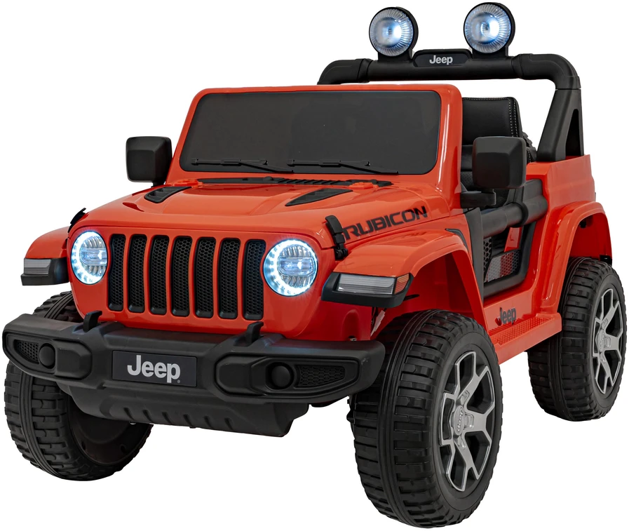 Vaikiškas elektrinis Jeep Wrangler Rubicon 12V su LED šviesomis ir muzika