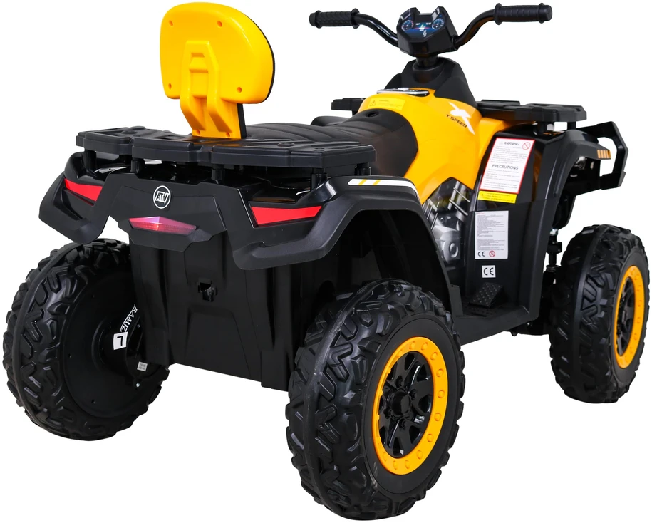 Ramiz Quad XT-Speed vaikams Geltonas + Napęd 4x4 + EVA + Wolny Start + Radio MP3 + LED