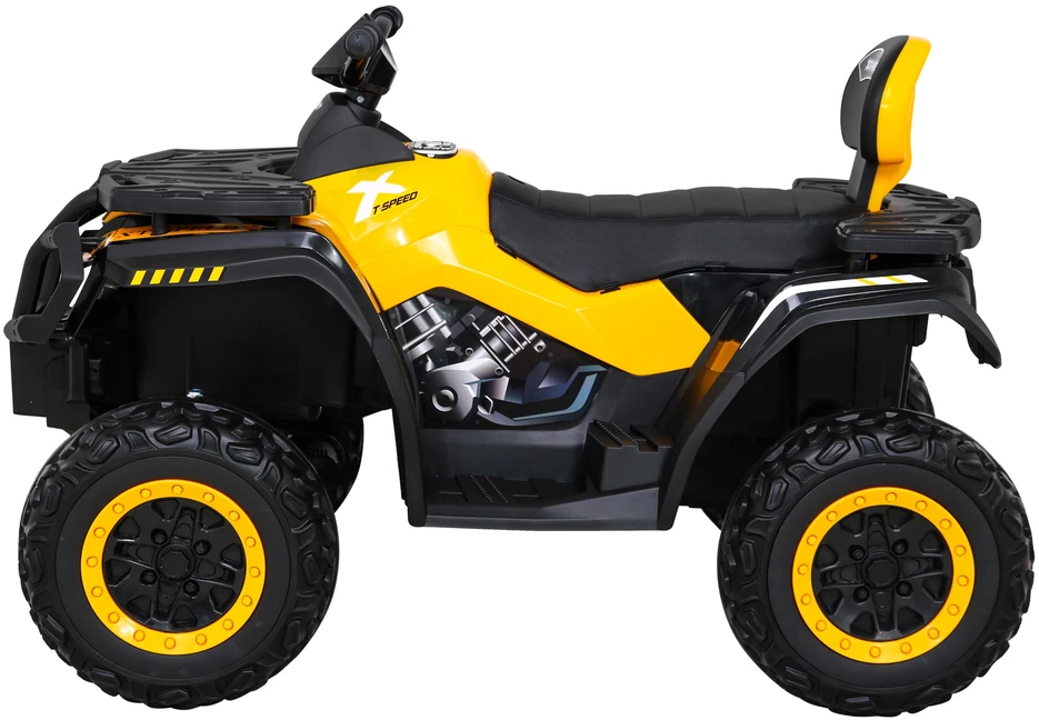 Ramiz Quad XT-Speed vaikams Geltonas + Napęd 4x4 + EVA + Wolny Start + Radio MP3 + LED