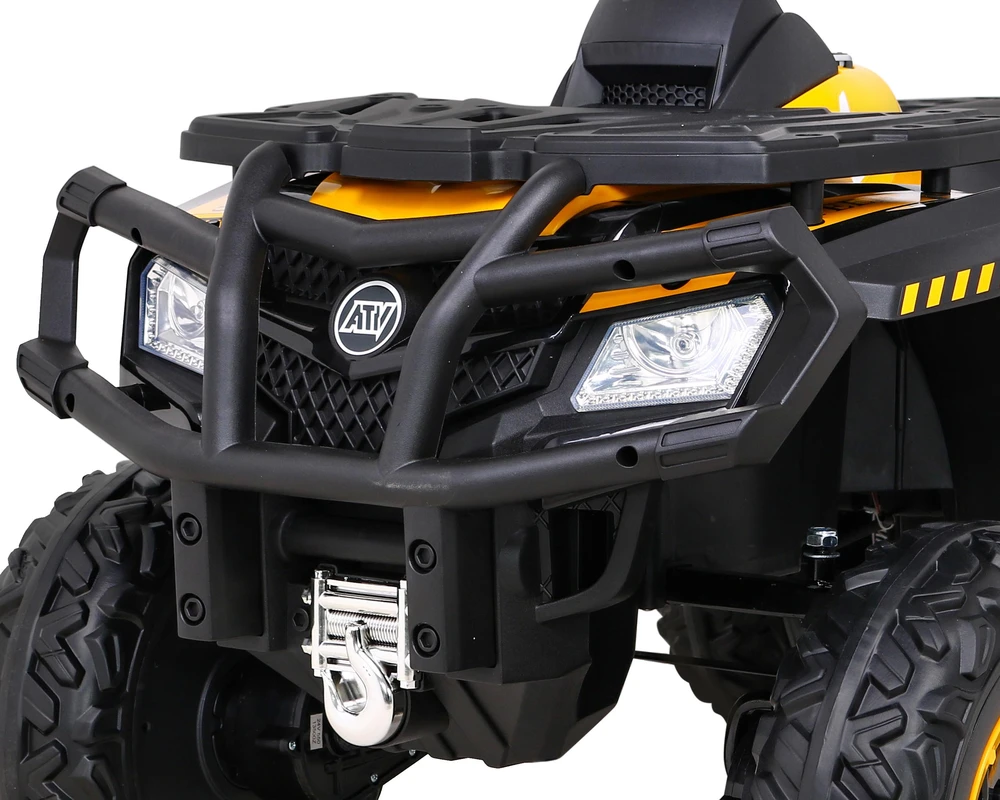 Ramiz Quad XT-Speed vaikams Geltonas + Napęd 4x4 + EVA + Wolny Start + Radio MP3 + LED