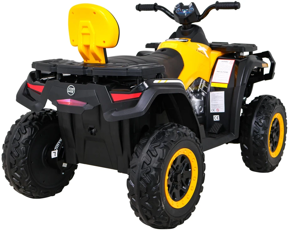 Ramiz Quad XT-Speed vaikams Geltonas + Napęd 4x4 + EVA + Wolny Start + Radio MP3 + LED