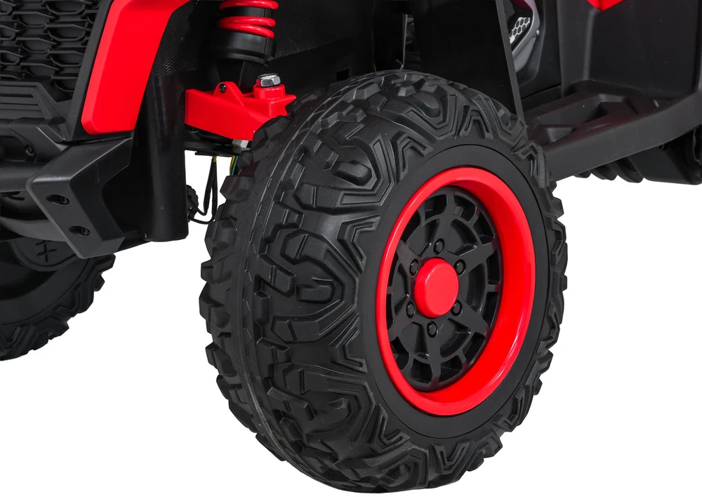 Elektrinis keturratis Fast Wheel, Raudona