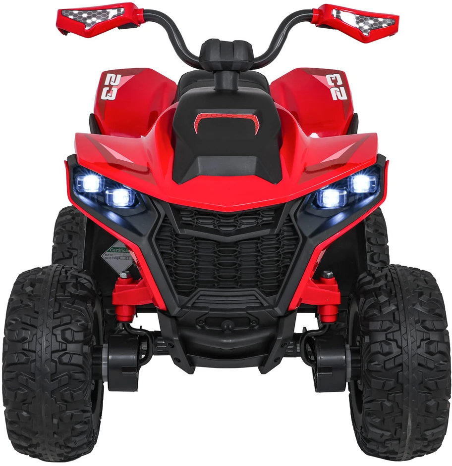 Elektrinis keturratis Fast Wheel, Raudona