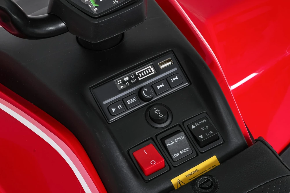 Elektrinis keturratis Fast Wheel, Raudona