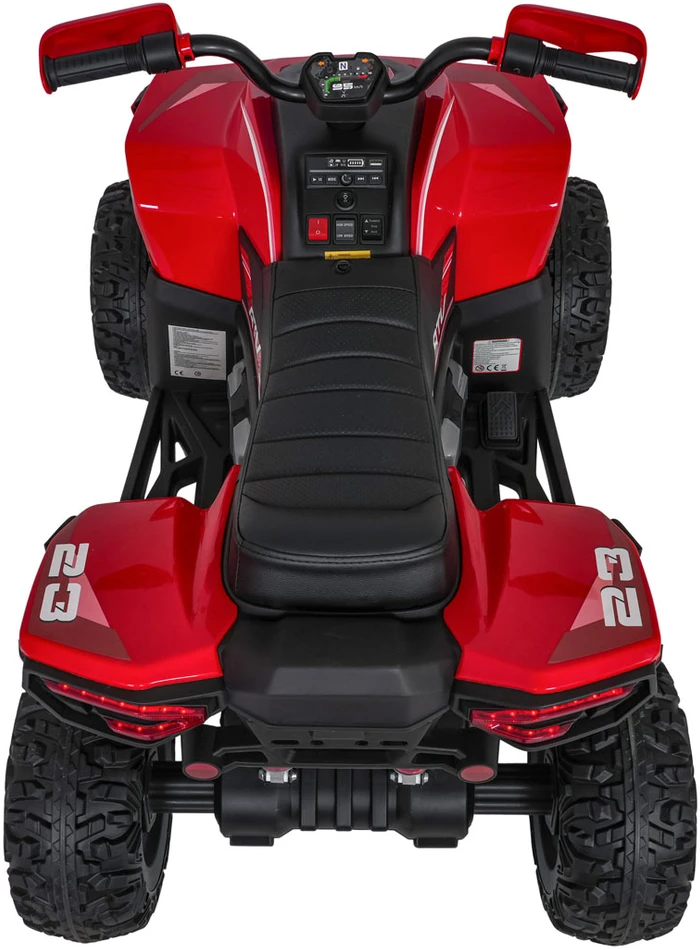 Elektrinis keturratis Fast Wheel, Raudona