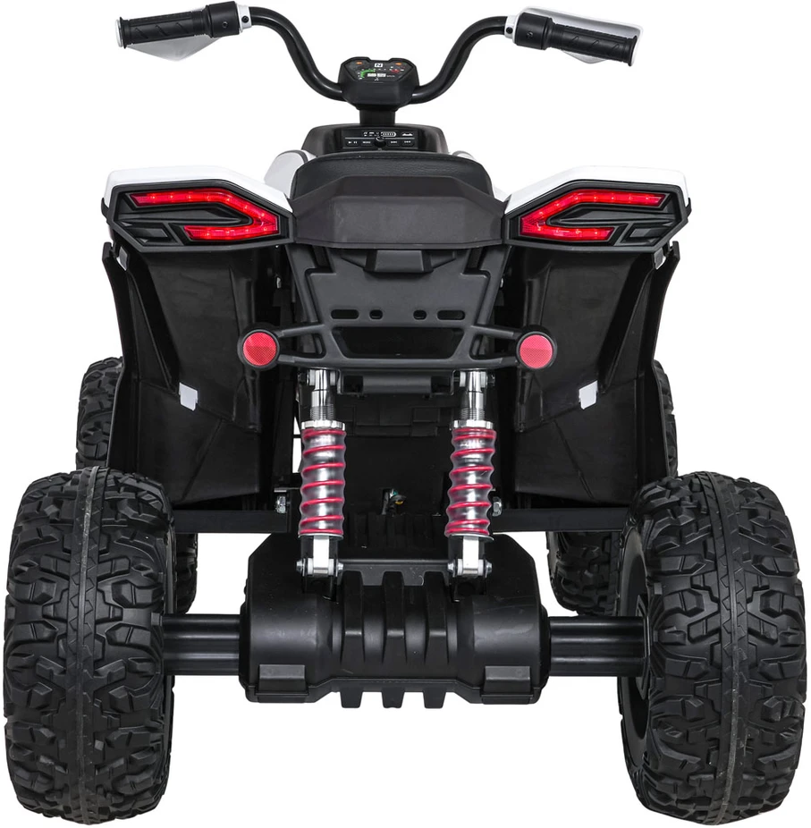 Elektrinis keturratis Fast Wheel, Baltas