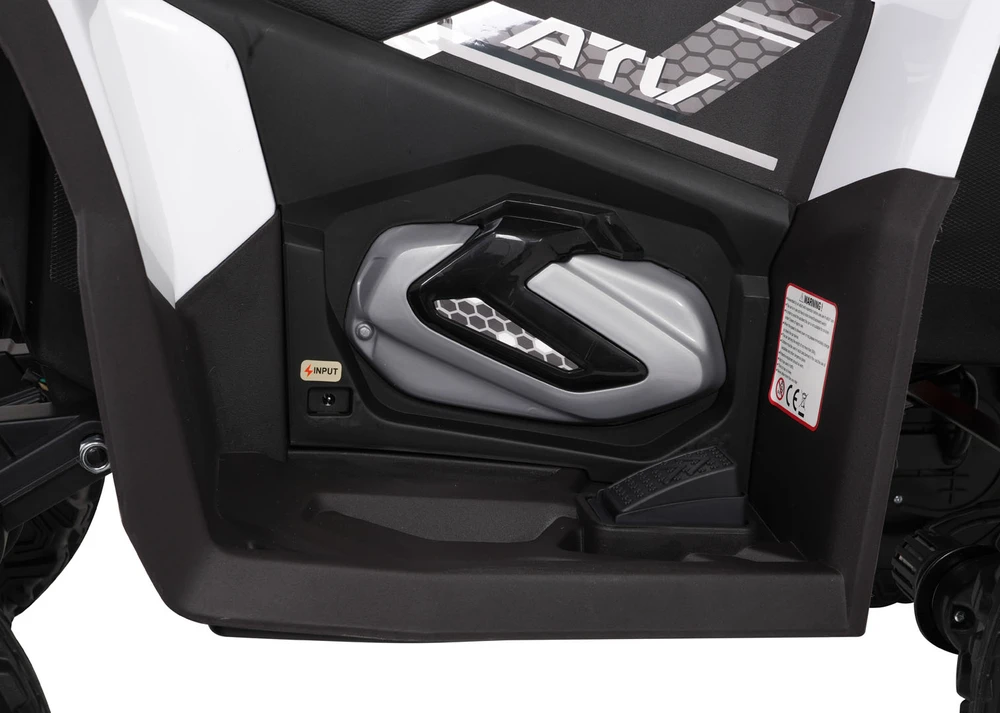 Elektrinis keturratis Fast Wheel, Baltas