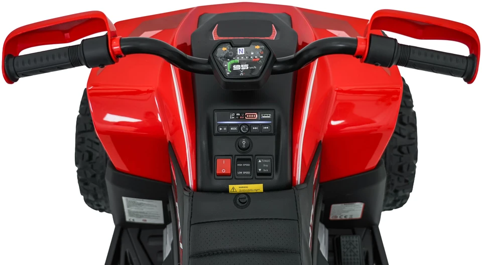 Elektrinis keturratis Fast Wheel, Raudona