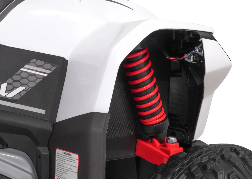 Elektrinis keturratis Fast Wheel, Baltas