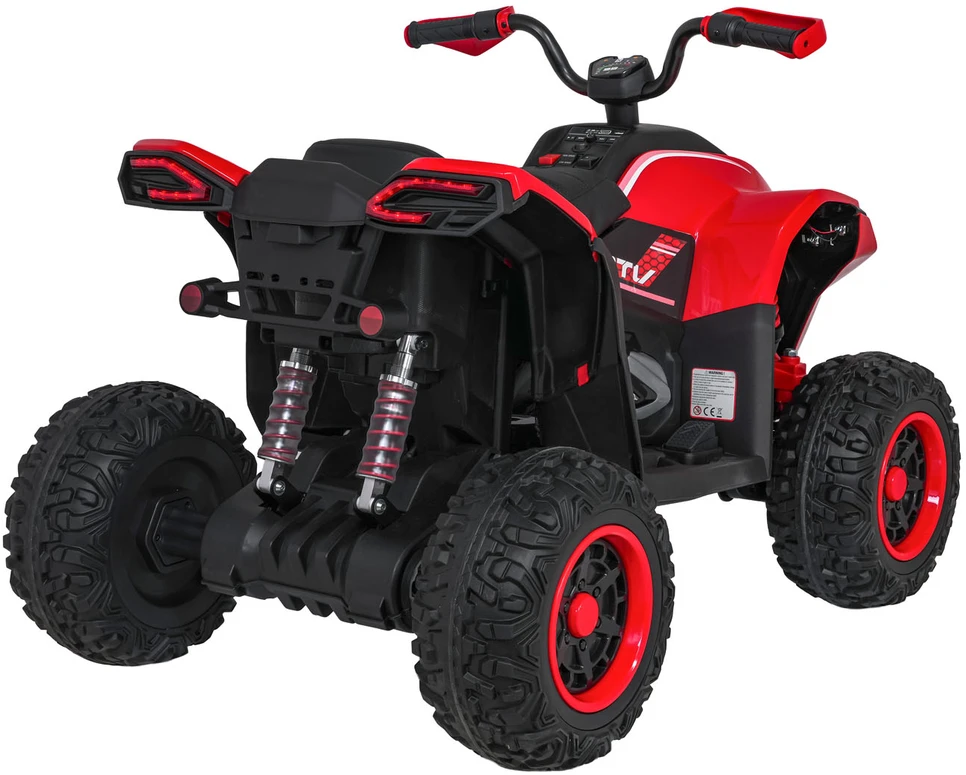 Elektrinis keturratis Fast Wheel, Raudona
