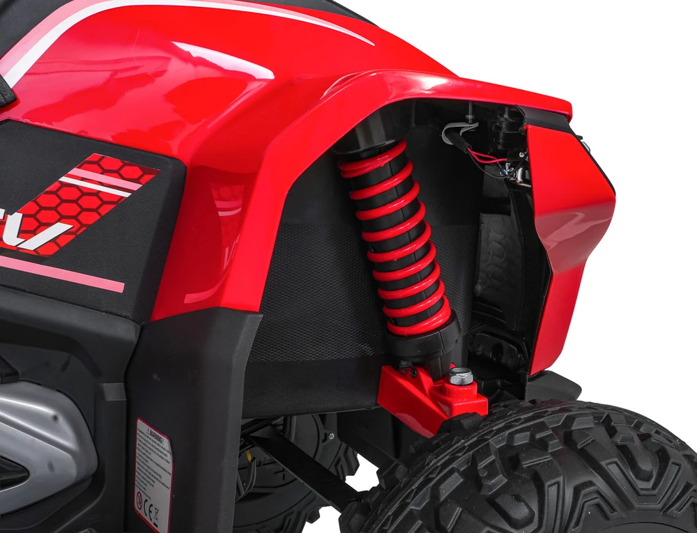 Elektrinis keturratis Fast Wheel, Raudona