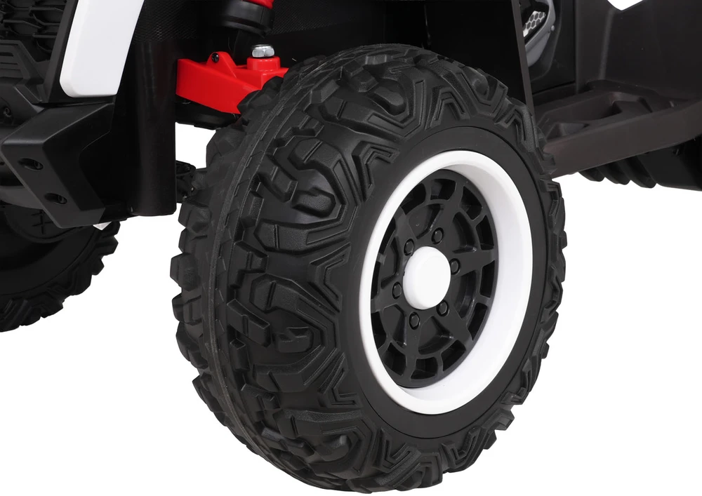 Elektrinis keturratis Fast Wheel, Baltas