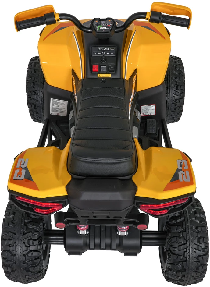 Elektrinis keturratis Fast Wheel, Geltona