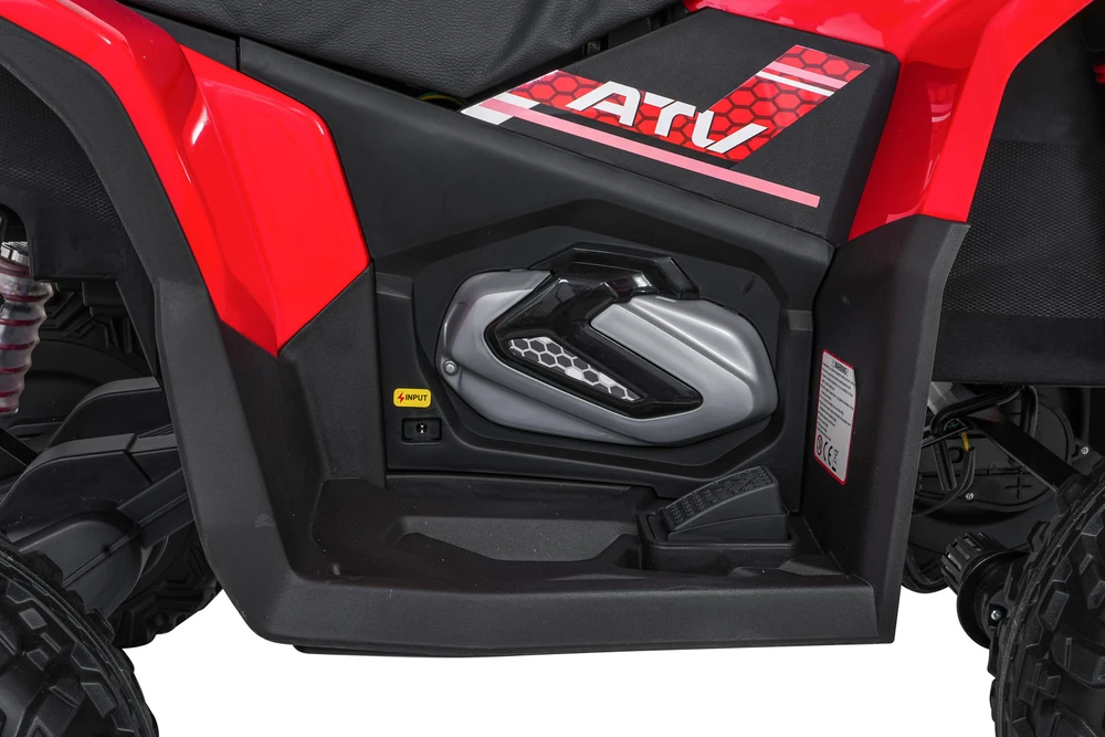 Elektrinis keturratis Fast Wheel, Raudona