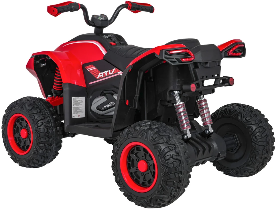 Elektrinis keturratis Fast Wheel, Raudona