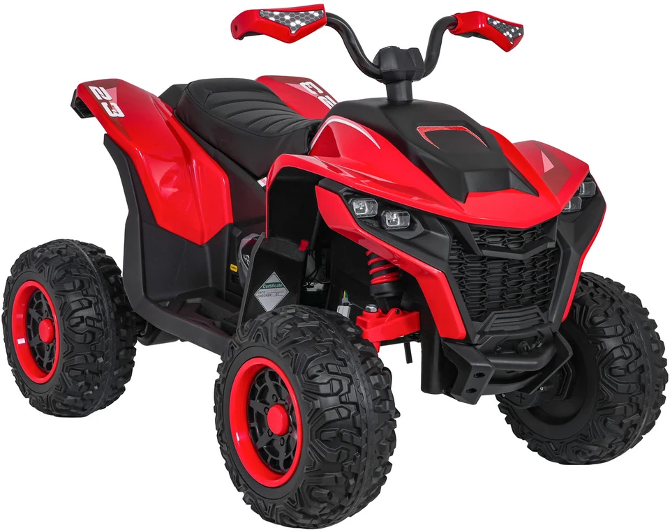 Elektrinis keturratis Fast Wheel, Raudona