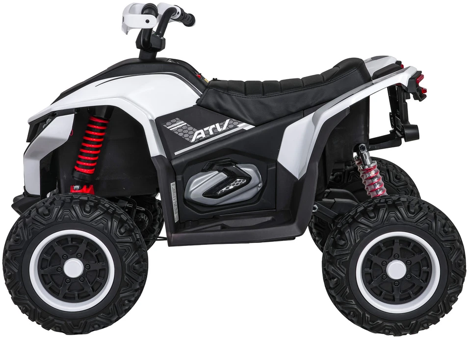 Elektrinis keturratis Fast Wheel, Baltas