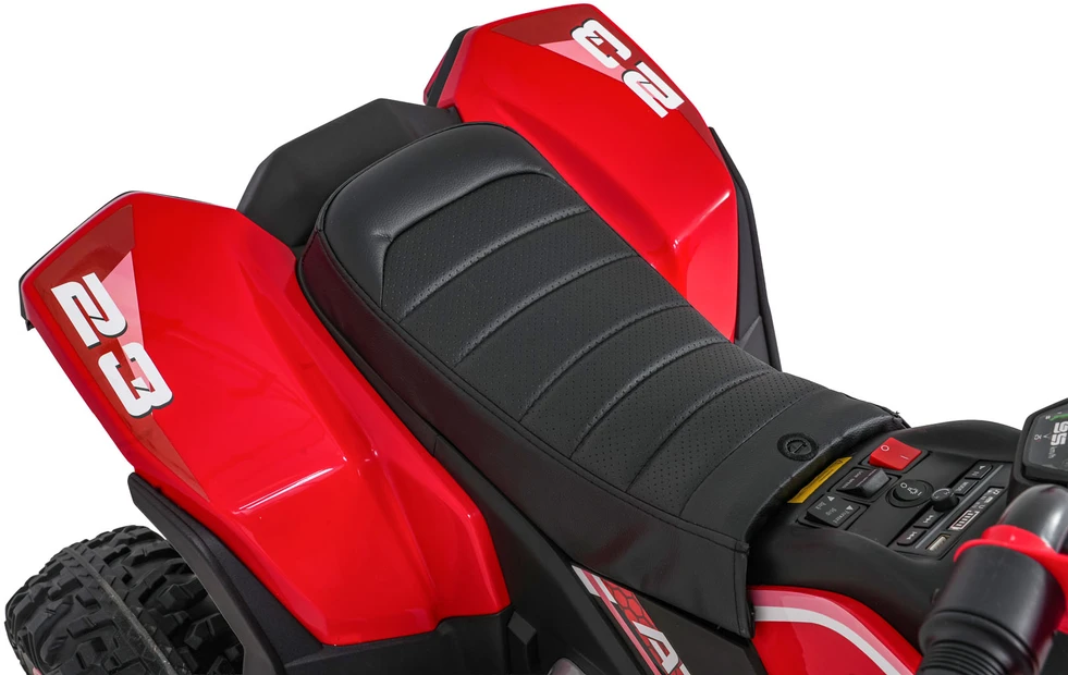 Elektrinis keturratis Fast Wheel, Raudona
