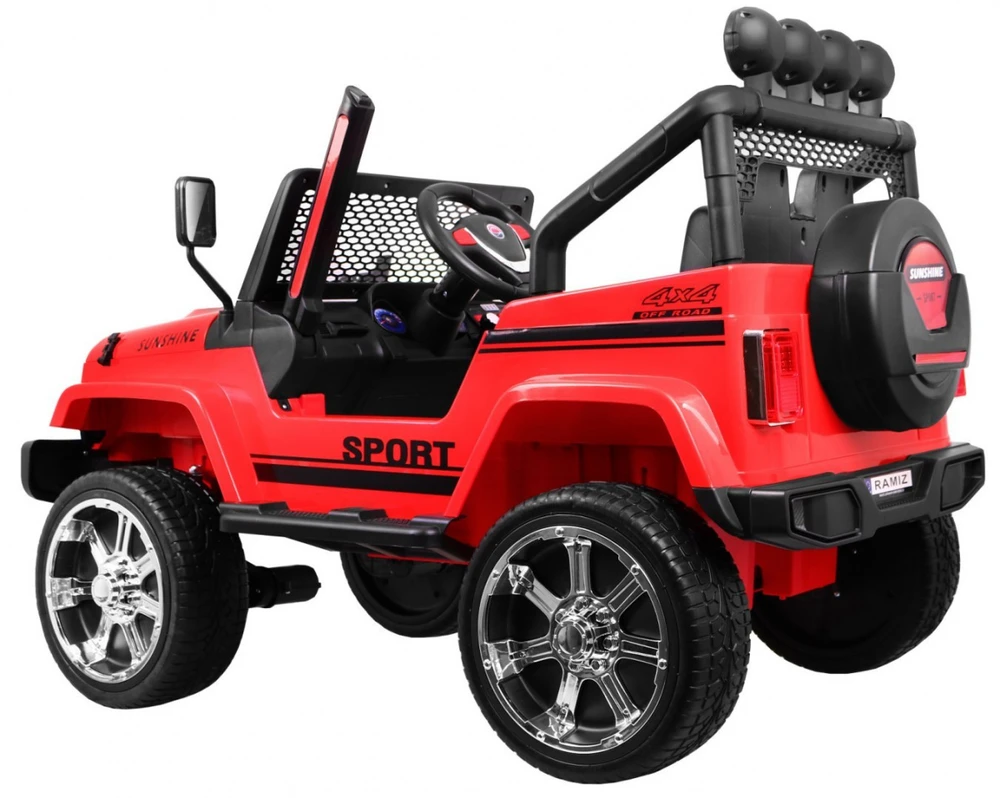 Ramiz Elektromobilis vaikams RAPTOR DRIFTER 4X4 S2388 RAUDONAS