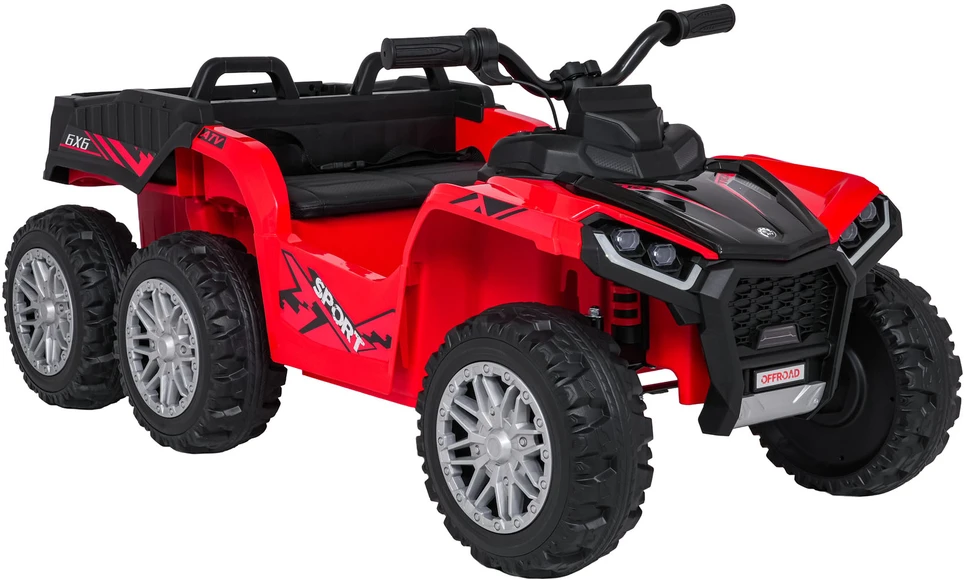 Dvivietis elektrinis keturratis Extreme Sport TX ATV 4x4, Raudona