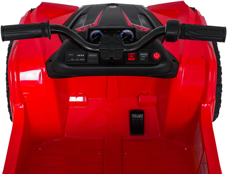 Dvivietis elektrinis keturratis Extreme Sport TX ATV 4x4, Raudona