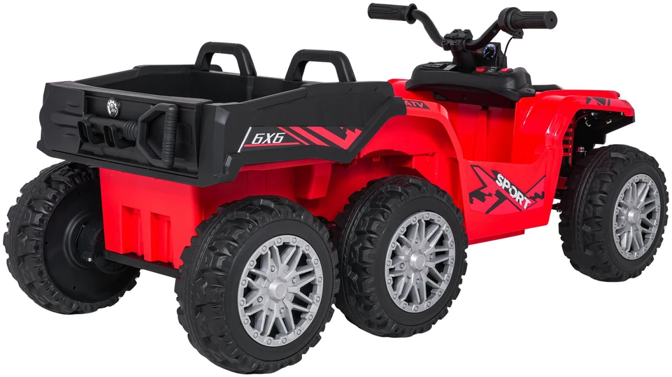 Dvivietis elektrinis keturratis Extreme Sport TX ATV 4x4, Raudona