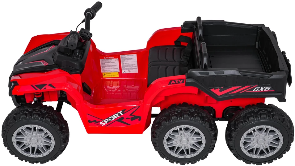 Dvivietis elektrinis keturratis Extreme Sport TX ATV 4x4, Raudona