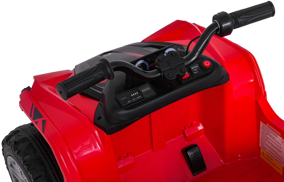 Dvivietis elektrinis keturratis Extreme Sport TX ATV 4x4, Raudona