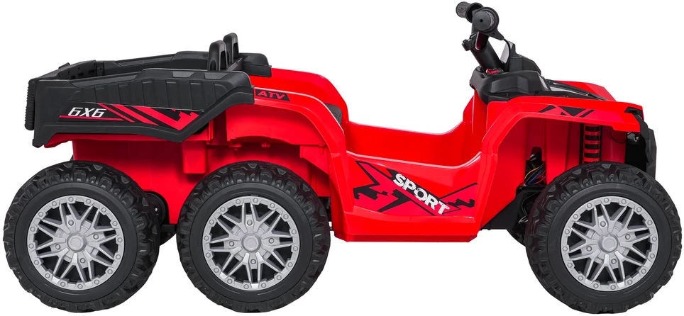 Dvivietis elektrinis keturratis Extreme Sport TX ATV 4x4, Raudona